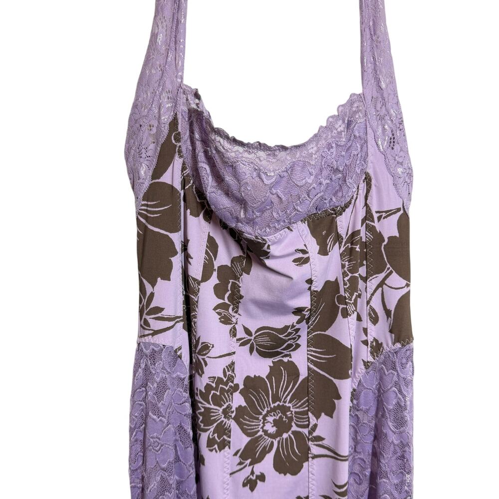 Y2K inspired boho retro Free People Love You Most Lace Halter Maxi Dress size M - Picture 7 of 16